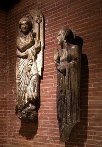 Figuras de la Anunciación, del exterior de St. Sernin, c.1200
